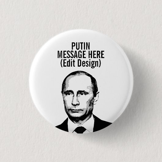 PERSONALISIERT VLADIMIR PUTIN BUTTON (Vorderseite)