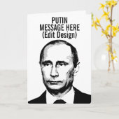PERSONALISIERT VLADIMIR PUTIN KARTE (Gelbe Blume)