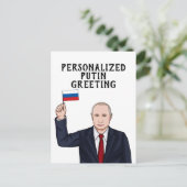 PERSONALISIERT VLADIMIR PUTIN POSTKARTE (Stehend Vorderseite)