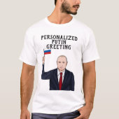 PERSONALISIERT VLADIMIR PUTIN T-Shirt (Vorderseite)