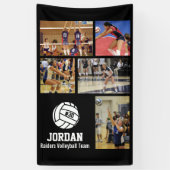 Personalisiert Volleyball Foto Collage Name Team # Banner (Vertikal)