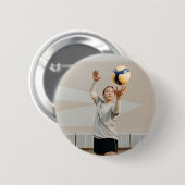 Personalisiert Volleyball Foto Sport Button (Vorne & Hinten)