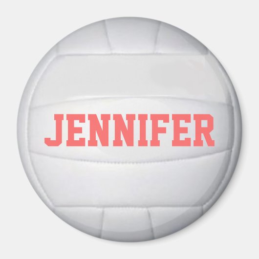 Personalisiert Volleyball-Magnet Magnet (Vorne)