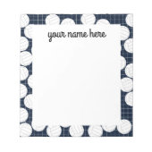 Personalisiert Volleyball Notepad Notizblock (Vorderseite)