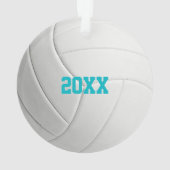 Personalisiert Volleyball Ornament (Rückseite)