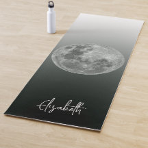 Personalisiert Vollmond Schwarz & Weiß Ombre