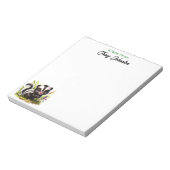 Personalisiert vom Desk of Watercolor Skunk Notizblock (Rotiert)