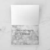 Personalisiert vom Hund - Weihnachtskarten Dankeskarte (Innenseite)