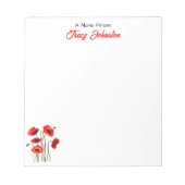 Personalisiert vom Schreibtisch der Aquarellpfeife Notizblock (Vorderseite)