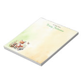 Personalisiert vom Schreibtisch der Waldtiere Notizblock (Rotiert)