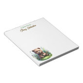 Personalisiert vom Schreibtisch des Aquarellbären Notizblock (angewinkelt)