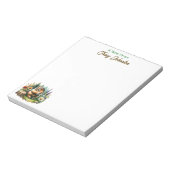 Personalisiert vom Schreibtisch des Aquarellgrunde Notizblock (Rotiert)