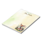 Personalisiert vom Schreibtisch des Aquarellirsche Notizblock (Rotiert)