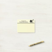 Personalisiert vom Schreibtisch, gelb Post-it Klebezettel (Auf Schreibtisch)