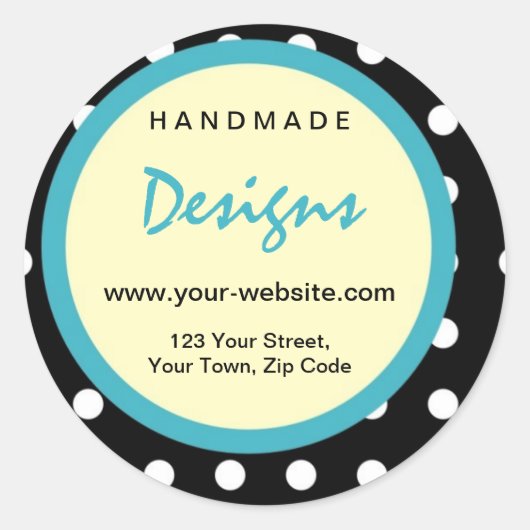 Personalisiert von Aufklebern handgefertigt Runder Aufkleber (Vorderseite)