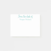 PERSONALISIERT VON DER ZEICHNUNG DER POST-ZEICHEN POST-IT KLEBEZETTEL (Vorderseite)