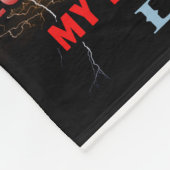 Personalisiert von Löwen-Vater zu meinem Wolfsinne Fleecedecke (Ecke)