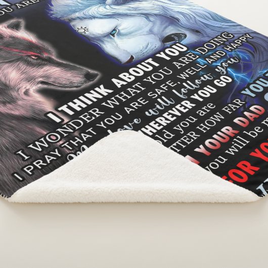 Personalisiert von Löwen-Vater zu meinem Wolfsinne Sherpadecke (3/4)