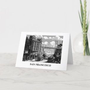 Personalisiert von San Francisco Grußkarte Feiertagskarte