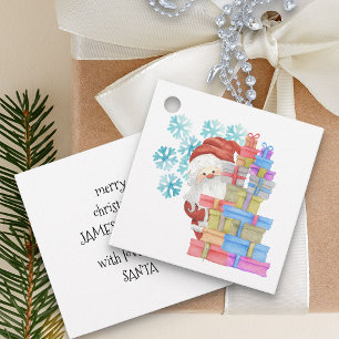 Personalisiert von Santa Claus Süße Kinder Weihnac Geschenkanhänger