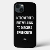 Personalisiert vorgestellt True Crime Fan Case-Mate iPhone Hülle (Rückseite)
