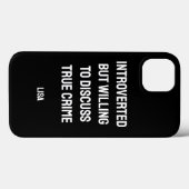 Personalisiert vorgestellt True Crime Fan Case-Mate iPhone Hülle (Rückseite (Horizontal))