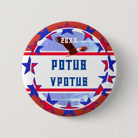 Personalisiert - Wahl Potus - Vize Potus Button (Vorderseite)