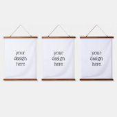 Personalisiert Wandteppich Mit Holzrahmen (Dreifach)