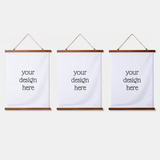 Personalisiert Wandteppich Mit Holzrahmen (Dreifach)
