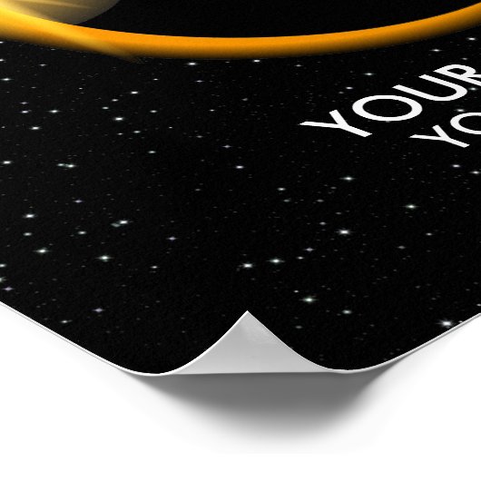 Personalisiert war ich dort Solarelispse Souvenir Poster (Ecke)