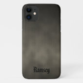 Personalisiert Warm Gray Gothic Ombre Art Case-Mate iPhone Hülle (Rückseite)