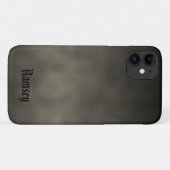 Personalisiert Warm Gray Gothic Ombre Art Case-Mate iPhone Hülle (Rückseite (Horizontal))