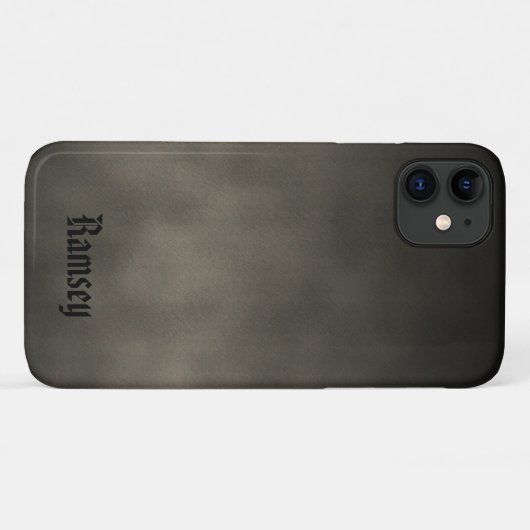 Personalisiert Warm Gray Gothic Ombre Art Case-Mate iPhone Hülle (Rückseite (Horizontal))