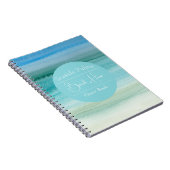 Personalisiert Watercolor Coastal Abstrakt Guestbo Notizblock (Rechte Seite)