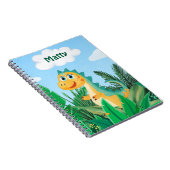 Personalisiert Watercolor Dinosaurier Boys School Notizblock (Rechte Seite)