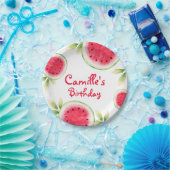 Personalisiert Watermelon Geburtstag Pappteller (Party)