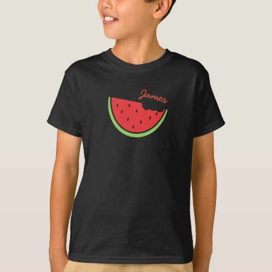 Personalisiert Watermelon Sommer T - Shirt (Vorderseite)