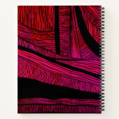 Personalisiert Wave Merge Spiral Notebook Notizblock (Rückseite)