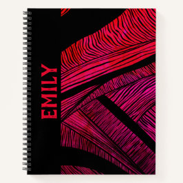 Personalisiert Wave Merge Spiral Notebook Notizblock