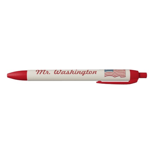 Personalisiert Waving American Flag Pen Kugelschreiber (Unterseite)