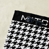 Personalisiert WB Hahnentrittmuster Beach Handtuch (Beispiel)