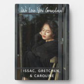 Personalisiert We Liebe You Oma Foto Script Fotoplatte (Vorderseite)