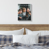 Personalisiert We Liebe You Oma Foto Script Leinwanddruck (Insitu (Schlafzimmer))