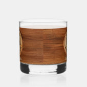 Personalisiert Wedding Brides MRS Wood Tone Whiskyglas (Links)