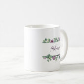 Personalisiert Wedding Bridesmaid Eukalyptus Kaffeetasse (VorderseiteRechts)