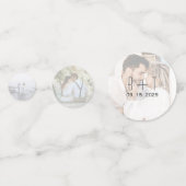 Personalisiert Wedding Foto Confetti Konfetti (Rückseiten)