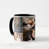 Personalisiert, Weihnachten, Collage 6 Fotos, Tasse (Vorderseite Links)