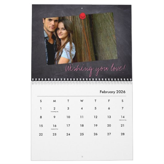 Personalisiert, Weihnachten, FotoCollage Kalender (Feb 2026)