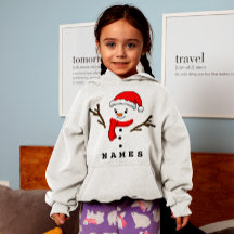 Personalisiert Weihnachten Funny Snowman Kid Girl