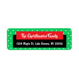 Personalisiert Weihnachten Grünen rote Punkte Urla